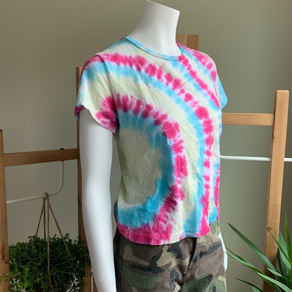 Re/Done tie dye tee - Picture 4 of 7